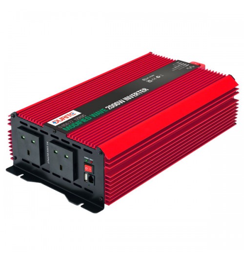 12V 2000W Compact Modified Wave Voltage Inverter 085627